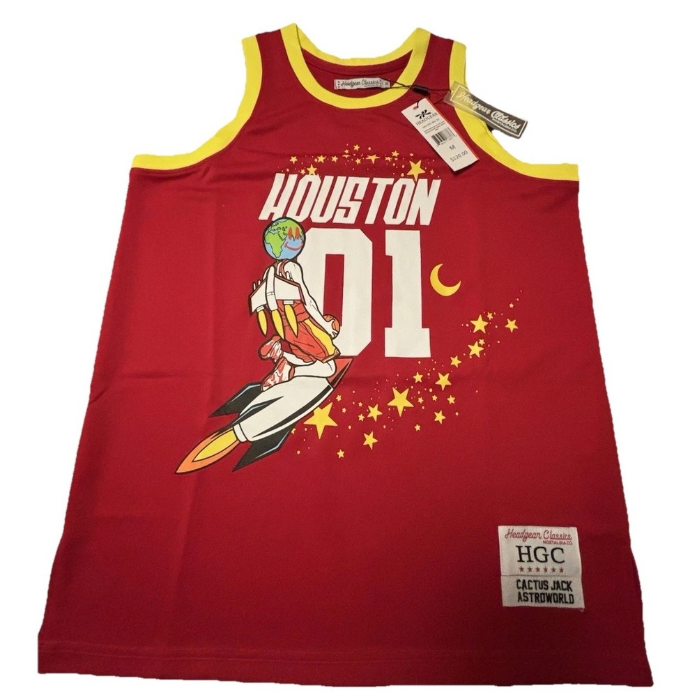 Travis Scott Men's Headgear Classics M Astroworld Cactus Jack Basketball Jersey